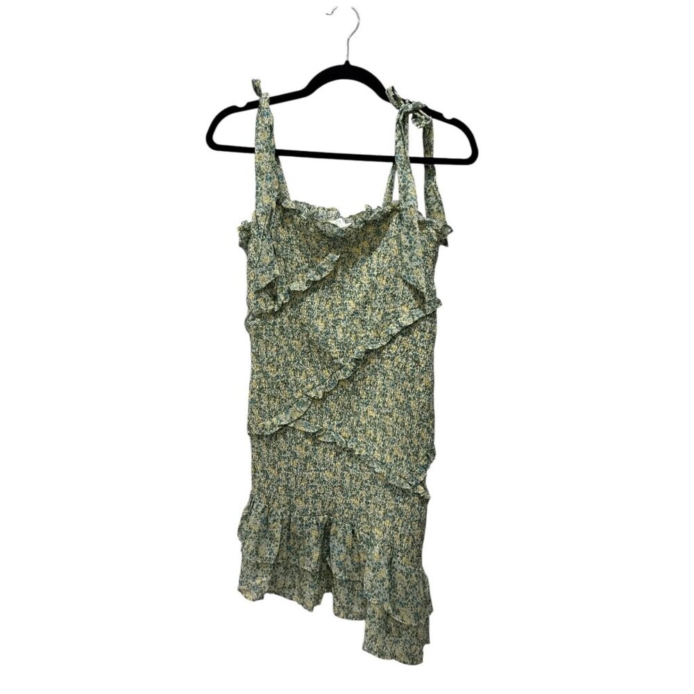 ASTR The Label Women Yellow Green Multi Mini Dress MEDIUM - Picture 3 of 9
